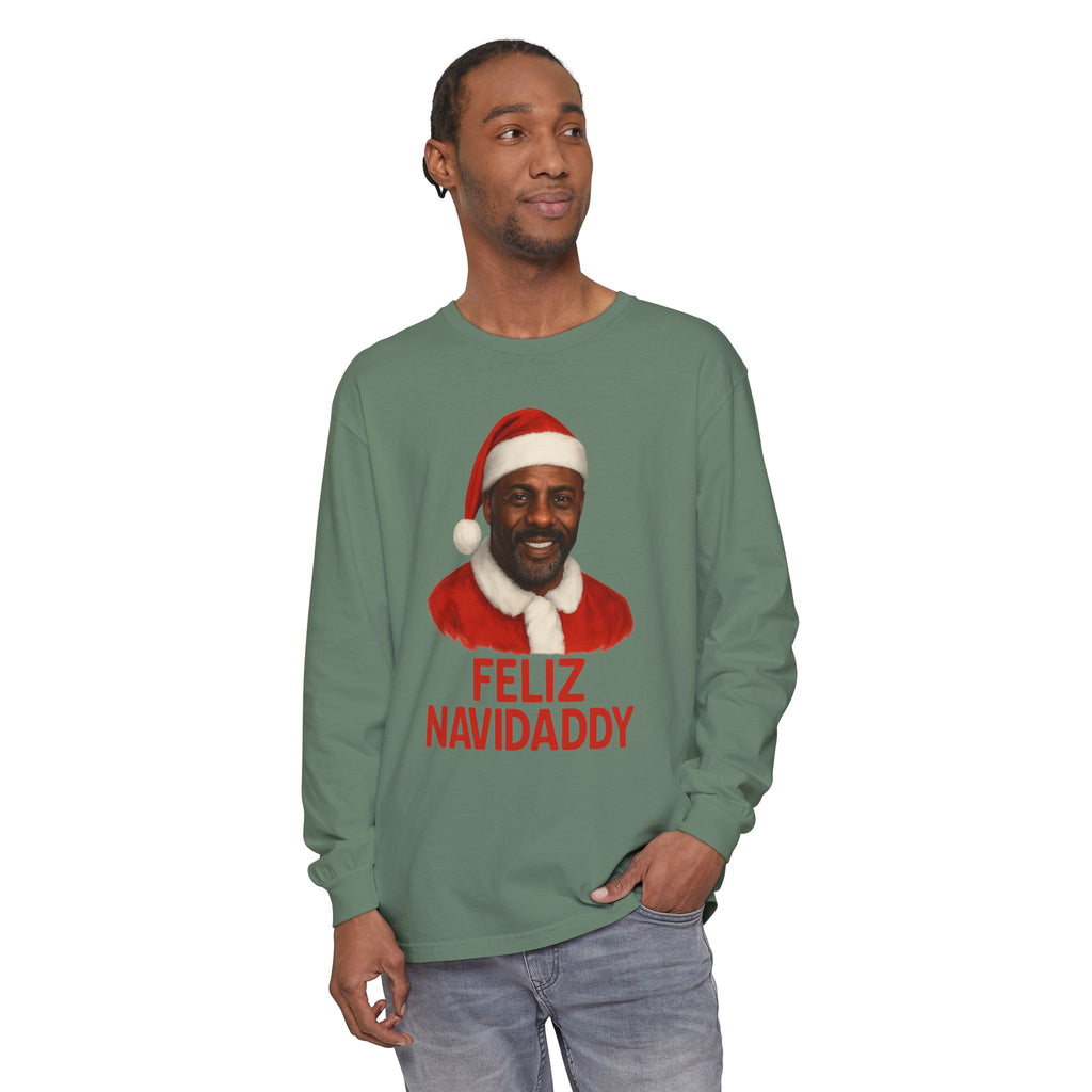 Idris Elba Feliz Navidaddy Long Sleeve