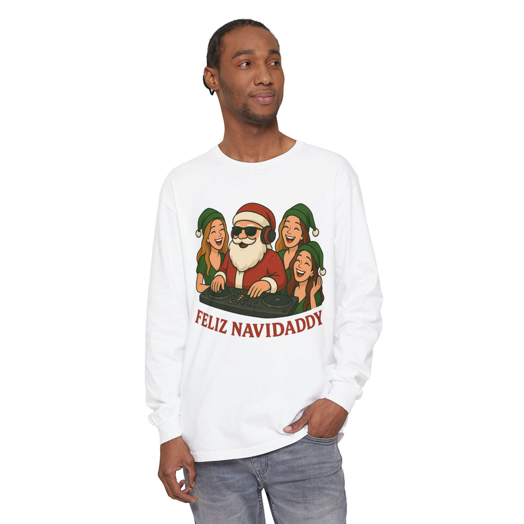 DJ Santa Feliz Navidaddy Long Sleeve