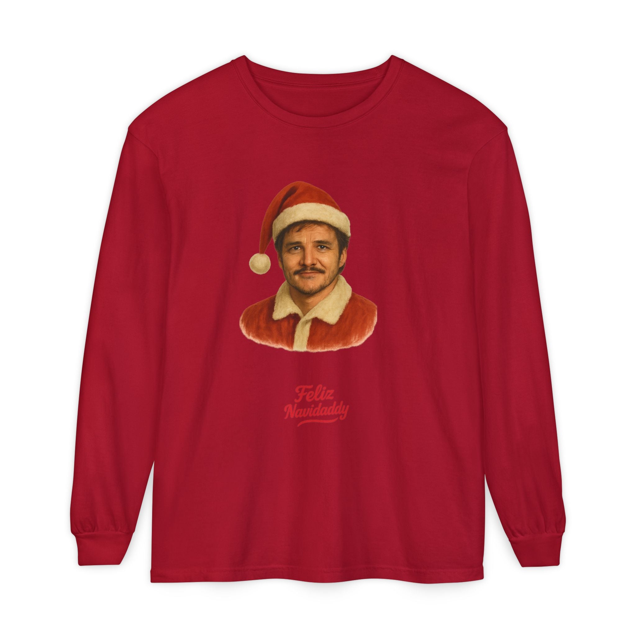 Pedro Pascal Feliz Navidaddy Long Sleeve