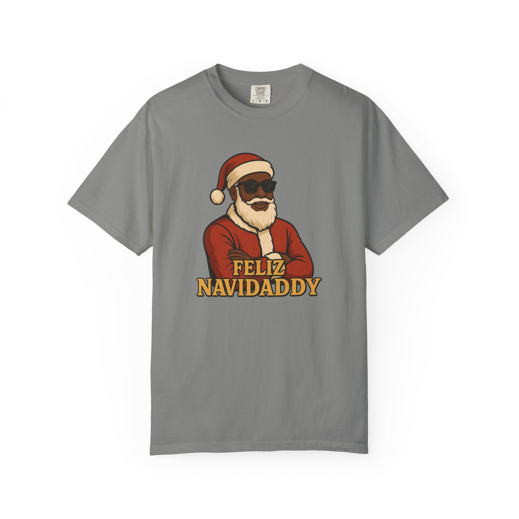 Black Santa Feliz Navidaddy T Shirt