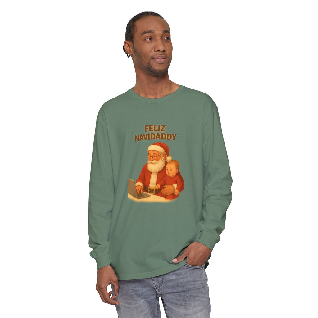 Working Dad Long Sleeve Feliz Navidaddy