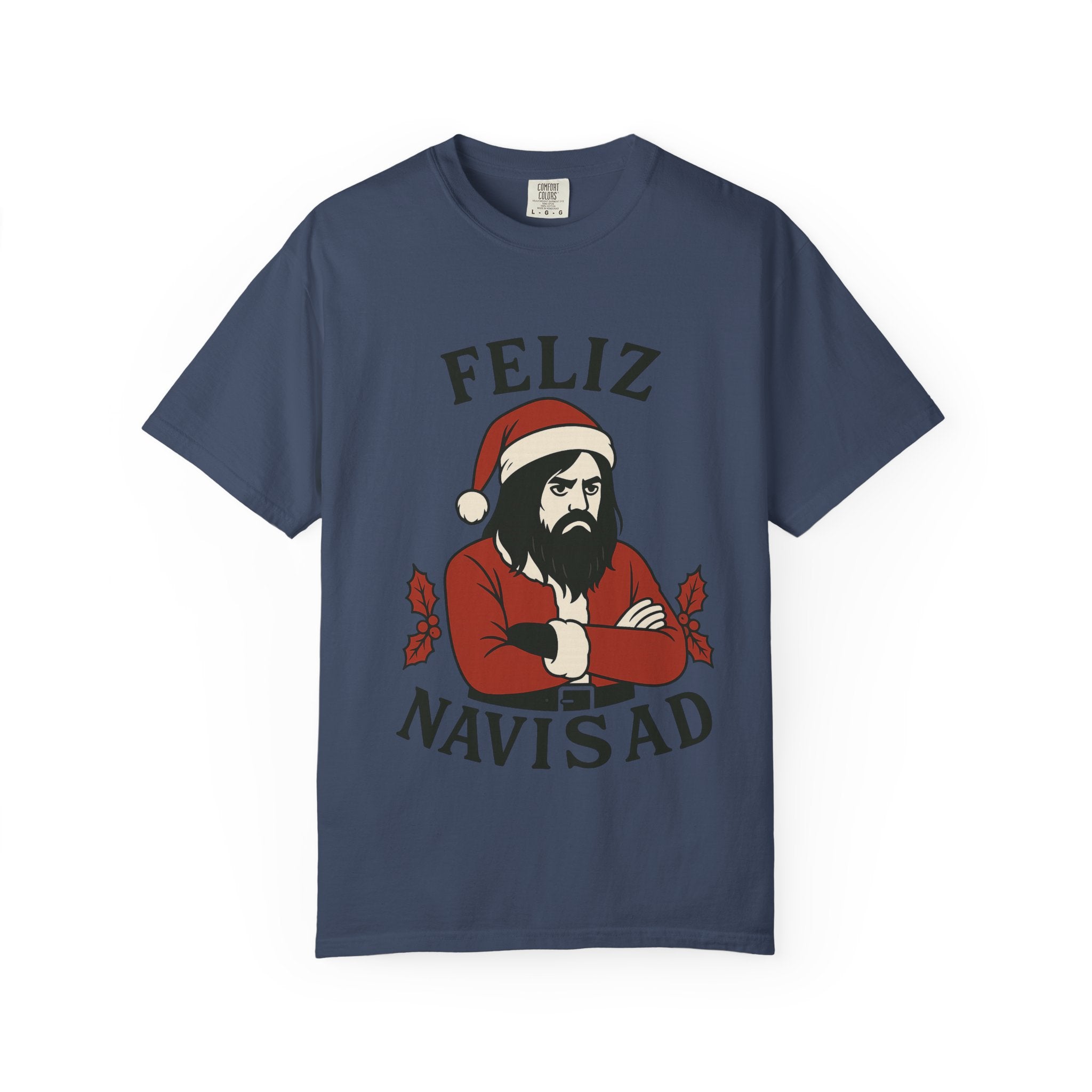 Feliz NaviSAD Emo Santa T Shirt