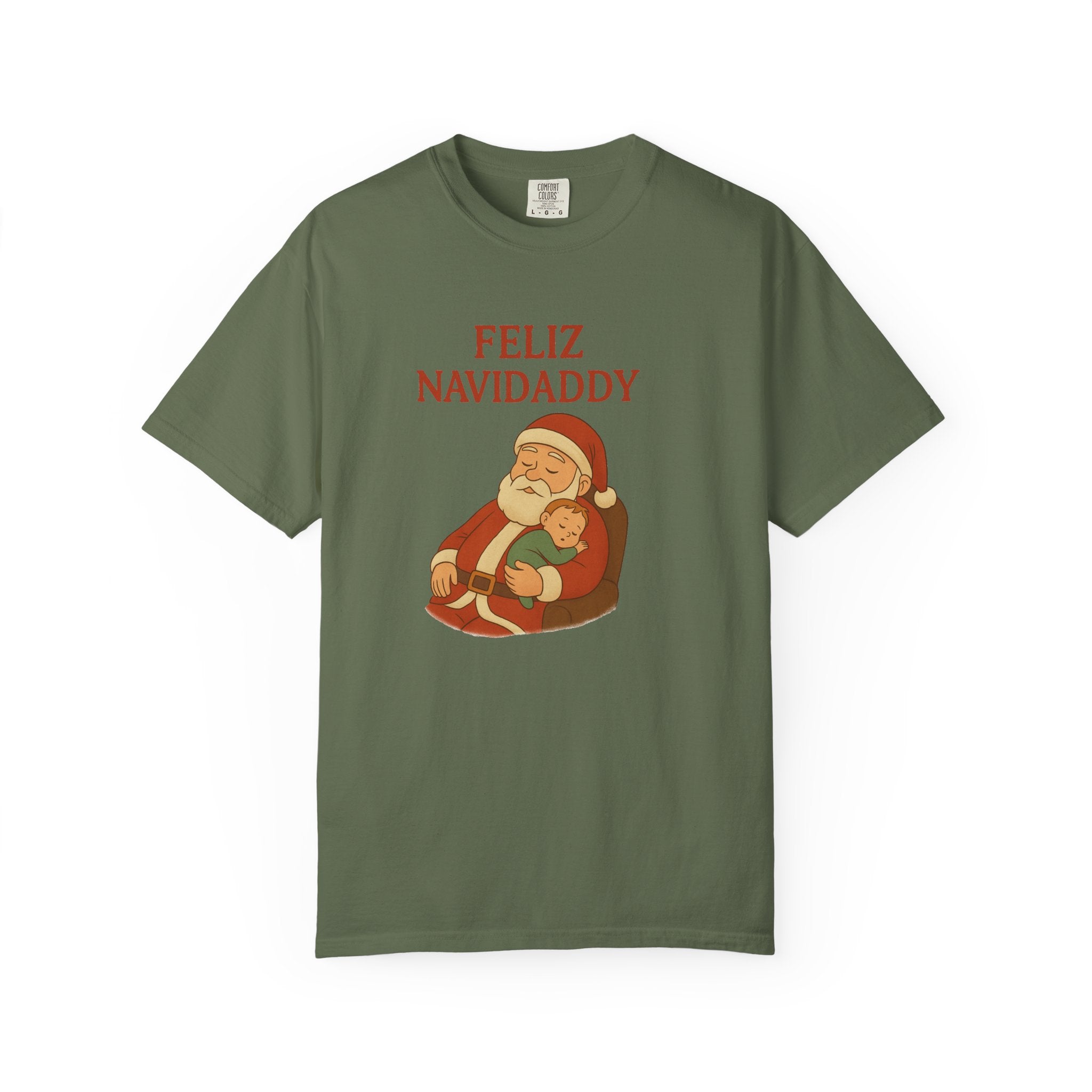 Feliz Navidaddy Sleeping Dad and Baby T Shirt