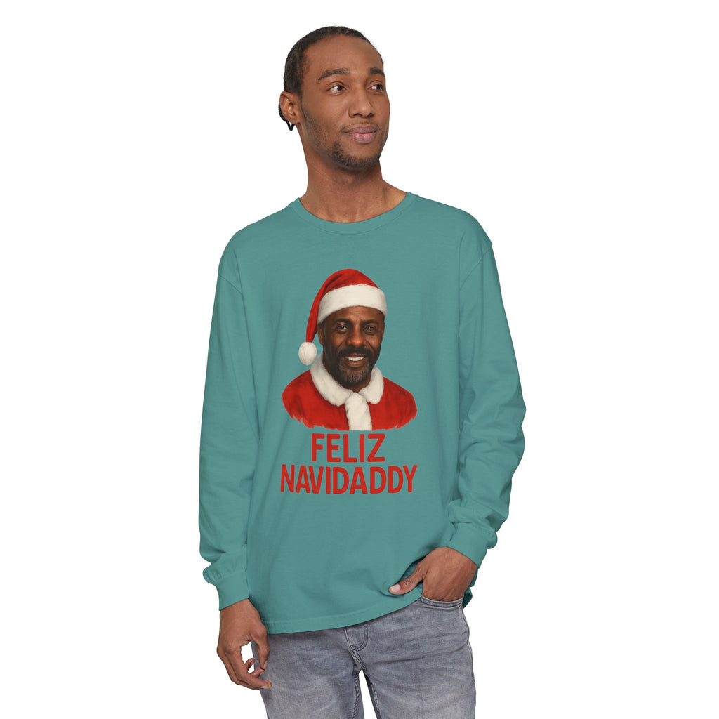 Idris Elba Feliz Navidaddy Long Sleeve