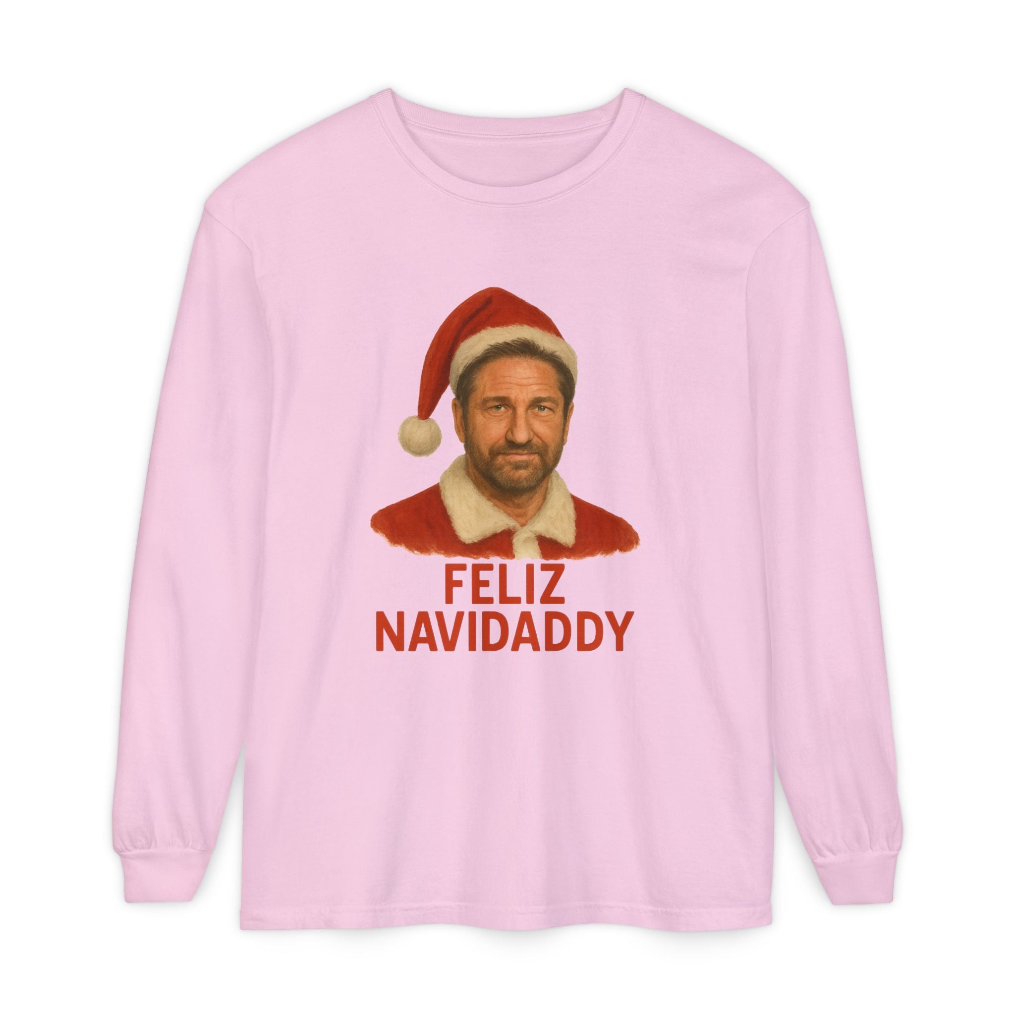 Gerard Butler Feliz Navidaddy Long Sleeve