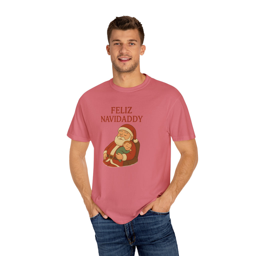 Feliz Navidaddy Sleeping Dad and Baby T Shirt
