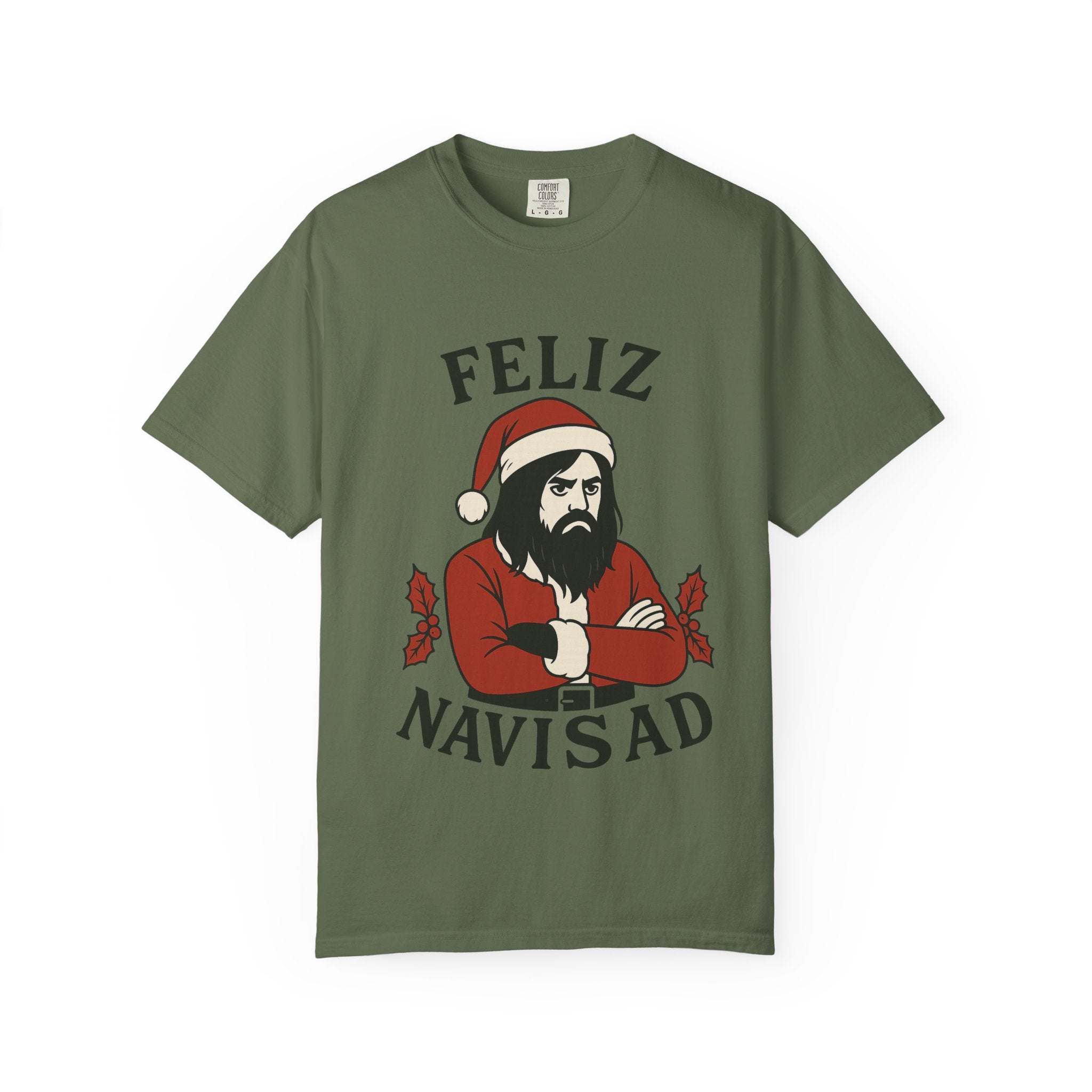 Feliz NaviSAD Emo Santa T Shirt