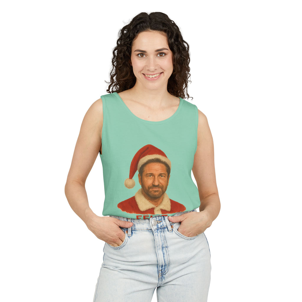 Gerard Butler Feliz Navidaddy Tank Top